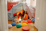 Stapelstein Winter Special Rainbow Set classic balančné kamene, 6+1 EUR