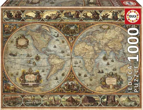 Educa Puzzle Historická mapa sveta
