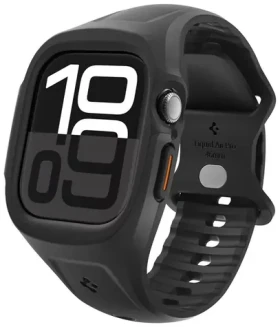 Spigen Liquid Air Pre ochranný kryt s remienkom pre Apple Watch 10 46mm čierna (ACS09317)