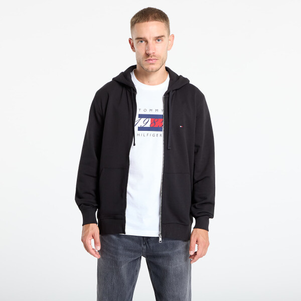 Mikina Tommy Hilfiger Essential Terry Zip Through Black M