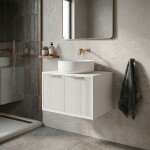 REA - Kúpeľňová skrinka pod umývadlo Core 60cm White REA-M0400