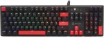 A4Tech A4tech Bloody Klávesnice S510R, herní klávesnice, mechanická, drátová, Red Switch, CZ/SK, Černá