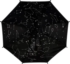 TEDDIES Dáždnik vystreľovací Hviezdna obloha / Dáždnik / priemer 100 cm / dĺžka 70 cm (MJ2083814)