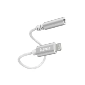 HAMA MFi audio adaptér Lightning na jack 3,5 mm pre Apple / aktívny / alu (201523)
