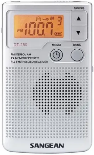 Sangean DT-250 strieborná / Rádio / Vreckový (A500043)