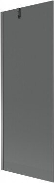 MEXEN/S - Next vaňová zástena FIX 70 x 150, grafit, grafit metal 895-070-000-00-40-95