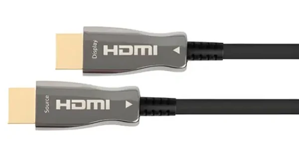 Python AOC Hybrid čierna / HDMI kábel / HDMI 2.1 / 5 m / 48 Gbit / s / 8K 60Hz (AOC-H21005)