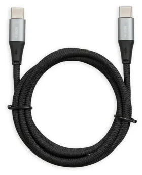 Ibox IKUTC čierna / Dátový kábel / USB-C - USB-C / 60 W / 2 m / opletený (IKUTC2B)