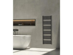 CERANO - Kúpeľňový radiátor Fulgiduson - bočné pripojenie - 765W - čierna matná - 1800x530 mm CER-18050BD