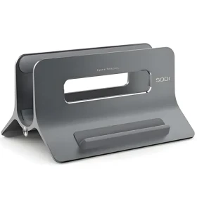 SODI SMS-300 šedá / Stojan pre notebook / Gravitačný úchyt / hliník a silikón / pre MacBook do 2,7 cm (B2.011333sku)