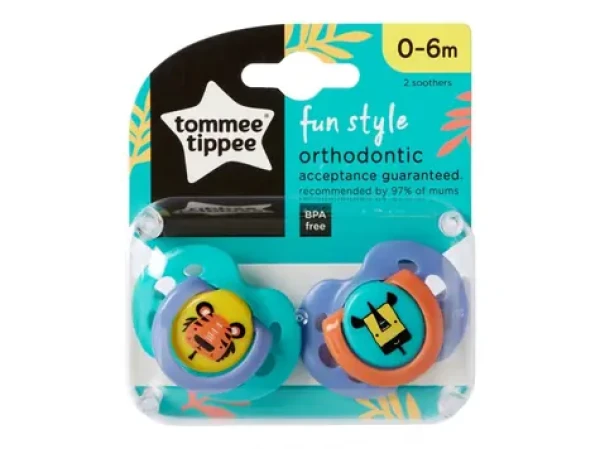 Tommee Tippee CTN cumlík silikón Fun 2 ks 0-6m (43338294)
