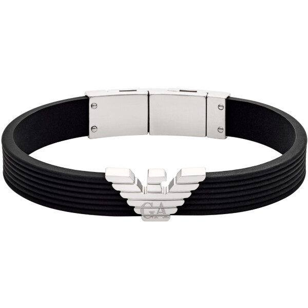 Emporio Armani Štýlový pánsky náramok Eagle Logo EGS3168040