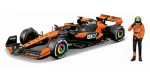 Bburago RACE Formula F1 s figúrkou jazdca - McLaren F1 Team MCL38 (2024) #4 Lando Norris