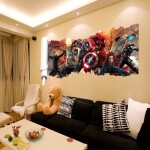 Veselá Stena Samolepka tím Avengers