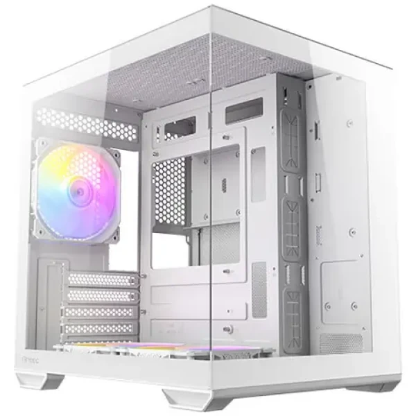 Antec CX60M ARGB biela / mATX / 2x USB-A 3.0 / 1x USB-C 3.2 Gen2 / 3x 120mm ARGB / bez zdroja / priehľadná bočnica (0-761345-10218-6)