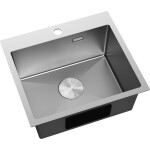 MEXEN - Solix oceľový drez 1-bowl 500 x 450 mm, nerez HC 6402501000-01HC