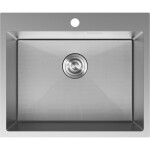 MEXEN - Solix oceľový drez 1-bowl 600 x 500 mm, nerez HC 6408601000-01HC