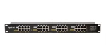 Digitus POE-PAN16-GB / PoE patch panel / 16 portov / Gigabit / Tienený / 19" (POE-PAN16-GB)