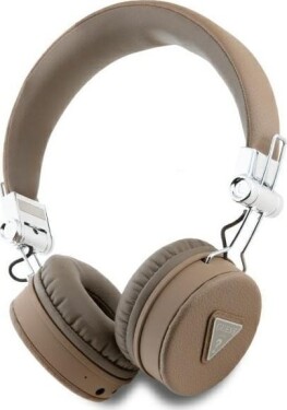 Guess Guess Bluetooth ENC GUBH70PGTSPSW Brown Grained Classic Round Shape Headphones
