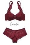Dámska podprsenka CARMELA M-053/22 Burgundy - MAT 65F bordó
