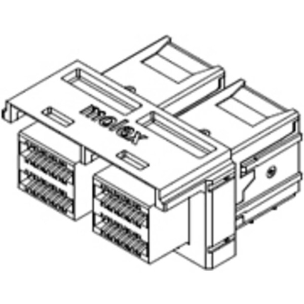 Molex vstavaná zásuvková lišta (štandardná) 768671012 1 ks; 768671012