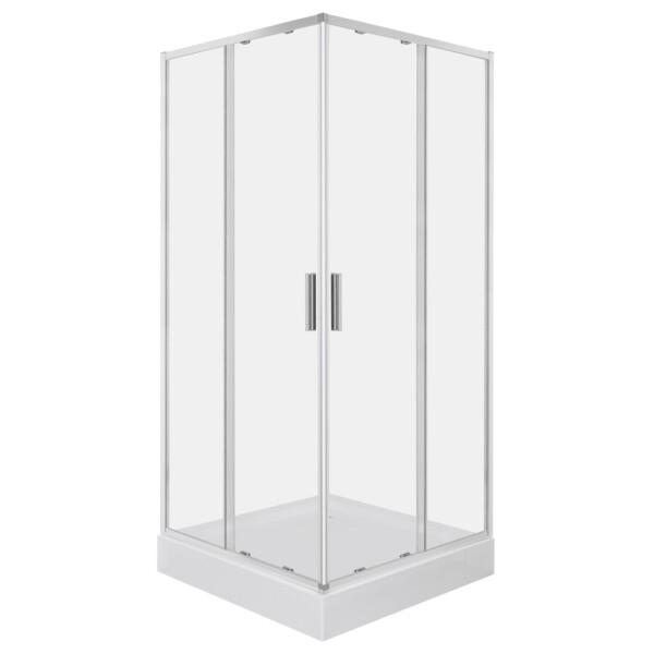 KERRA - Sprchovací kút Solid SQ 80 CHR (s vaničkou) 5907548124463