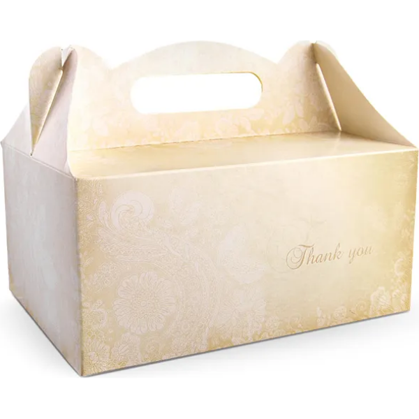 Svadobná krabička na výslužku 10 ks 19x14x9 cm - PartyDeco - PartyDeco