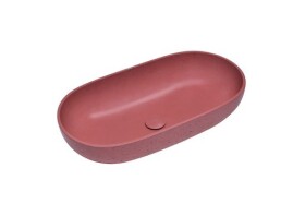Umývadlo na dosku SAT Cemento 65x35 cm terakota bez prepadu CEM6535T CEM6535T