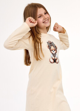 Cornette Young Girl Shirt 258/197 Panther 2 dĺžka/r 134-164 Béžová 134-140