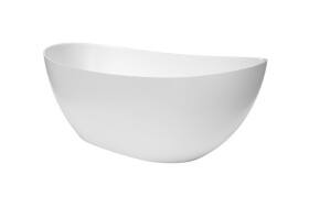 Voľne stojaca vaňa SAT Mette 158x77 cm liaty mramor ľavá aj pravá SATMET1580 SATMET1580