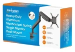 Manhattan stolný držiak monitora s pružinou / Držiak / VESA 200x200 / nosnosť 20 kg / výškovo nastaviteľný / čierna (462570)