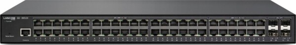 LANCOM Systems Managed L3-Lite Multi-Gig PoE+802.3at Switch, 36x 1GE PoE+ / 12x 2,5GE PoE+ / 4x 10G SFP+ Ports, 212 GBit/s Durchsatz, IEEE 802.3az, IPv6/IPv4, 4.000 aktive VLANS, QoS, 802.1X, TACACS+, landerspez. Kabel erhaltlich