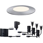 Paulmann 93697 Osvetľovací systém Plug & Shine LED vstavané svietidlá sada 3 ks LED 7.5 W teplá biela strieborná; 93697