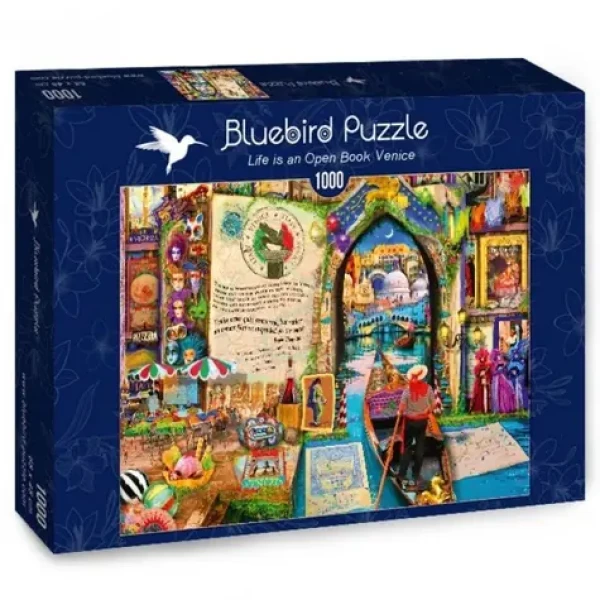 BlueBird Puzzle Život je otvorená kniha: Benátky