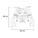 Mamido Detská elektrická štvorkolka Quad Sport TX ATV biela