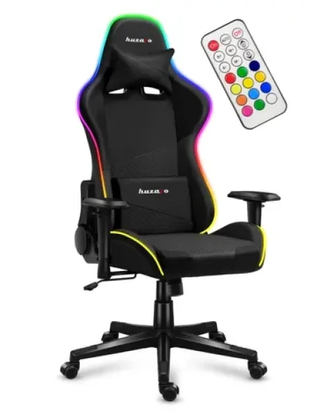 Huzaro Force 6.3 RGB čierna / Herná stolička / nastaviteľná / nosnosť: 130 kg / látka sieťovina (HZ-FORCE 6.3 RGB MESH)