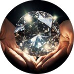 Jedlý papier diamant v ruke 19,5 cm - PICTURE - PICTURE