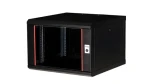 Equip Pro Mount čierna / Nástenný rozvádzač / 19" / 7U / 600x600 mm / pasívne chladenie / sklenené dvere (EPM-07-6060-B-CBAA)