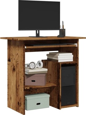 VidaXL Biurko, stare drevo, 80x45x74 cm, materiał drevopochodny