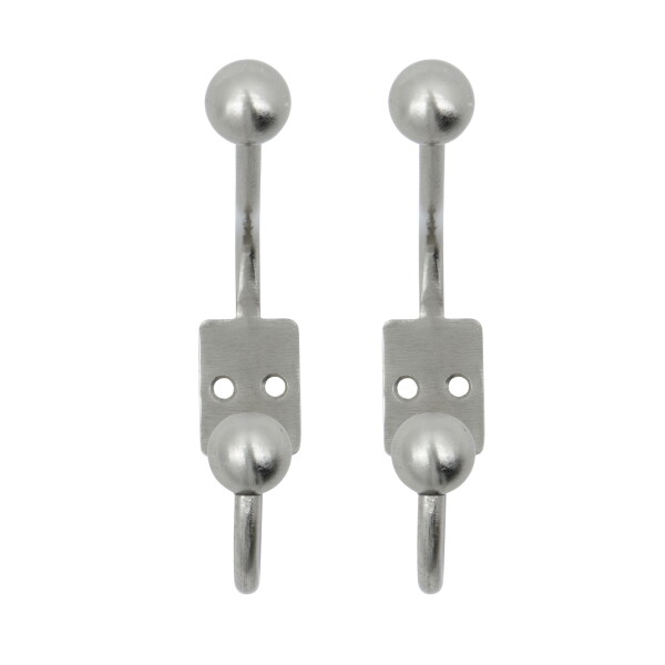 House Doctor Kovový háčik Ball Silver Finish – set 2 ks