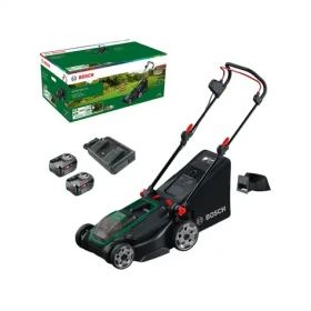 BOSCH Rotak 18V2-43 / Aku kosačka na trávu / 18V / Šírka záberu 43 cm / Kôš 50 L / 2x 4.0 Ah (06008B9L00)