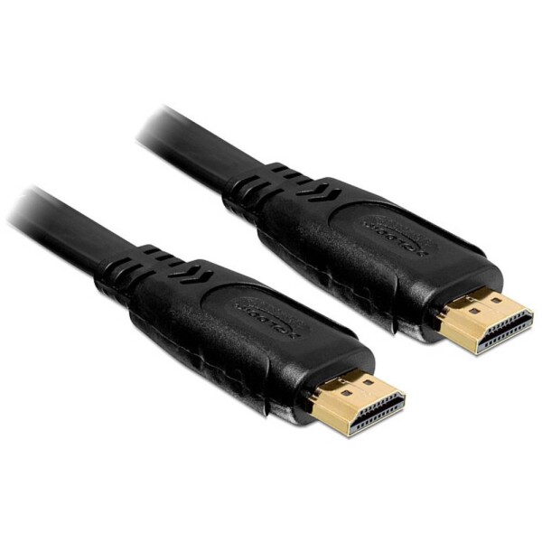 DeLock HDMI 1.4 kábel A/A samec/samec, plochý, dĺžka 2 metre (82670)