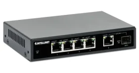 Intellinet 5- Port Gigabit PoE+ Switch 91W / Switch / 5- Port / 1000 Mbps / 1x SFP (561822)
