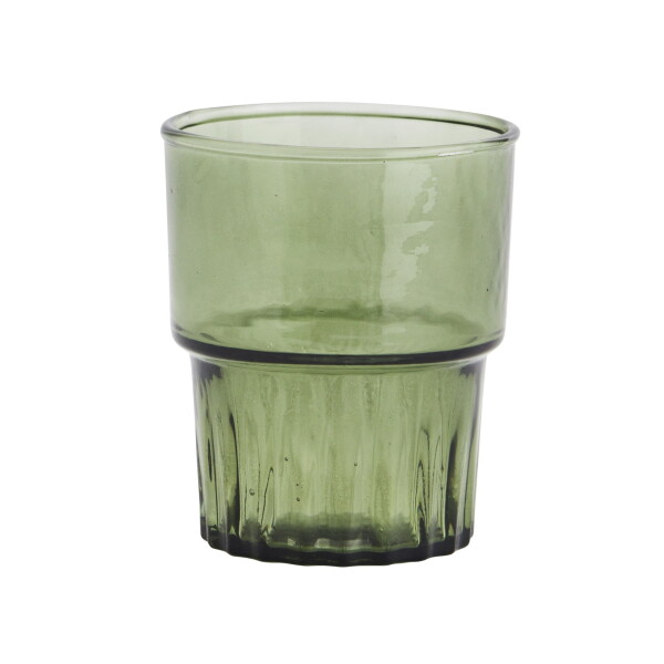 MADAM STOLTZ Pohár na vodu Colors 200 ml Zelená