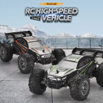 Mamido Mamido Auto na diaľkové ovládanie RC Terénne 1:18 s LED svetlami 2,4 GHz oranžové