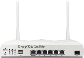 DrayTek Draytek Vigor 2866AX: Gfast Modem-Firewall router bezprzewodowy Gigabit Ethernet Dual-band (2.4 GHz/5 GHz) Sivý