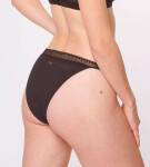 Dámske tangá GO Ribbed R C2P - BLACK - black 0004 - SLOGGI BLACK M
