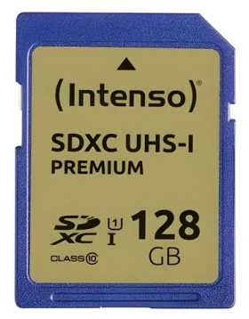 INTENSO 128GB / Pamäťová karta / SDXC / Class 10 / UHS-I / čítanie: až 45 MB/s (3421491)