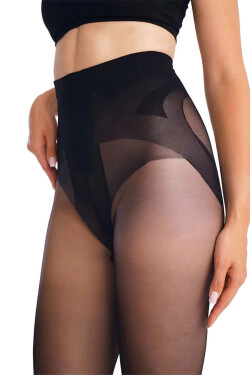 Dámske pančuchové nohavice 1201 Secred push up black plus - GABRIELLA černá 5