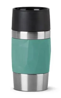 Emsa TRAVEL MUG Compact Petrol / Termohrnček / 300 ml / Nerezová oceľ / Vákuová izolácia (N2160300)